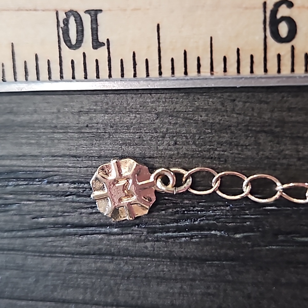 Monet Gold Tone Rhinestone Small Round Pendant Necklace - Picture 4 of 6